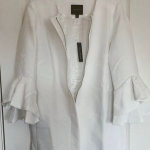 Limited White Bell Sleeve Dress Jacket